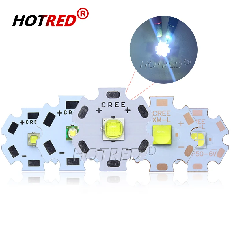 High Power LED 3W 5W 10W 18W 3535 XPE 5050 XML2 XHP50 T6 3V 6V Cold White bead Lamp DIY for Flashlight Bicycle car fishing Torch