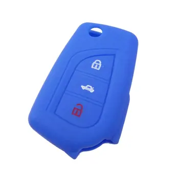 

3 Button Car Remote Control Silicone Protective Sleeve Case For Toyota Corolla Remote Control Cover Wear Resistant