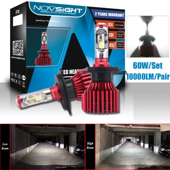 

NOVSIGHT H7 LED Headlight Bulb H4 Kit 6500K H1 H11 9005 HB3 9006 HB4 9007 HB5 H8 H9 D1 60W 12V Car Fog Lights Bulbs Auto Lampada