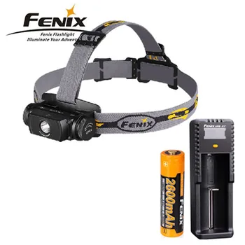 

New Fenix HL55 Cree XM-L2 U2 LED 900 Lumens LED Flashlight Headlight Headlamp + fenix D1 charger + fenix 2600mah battery