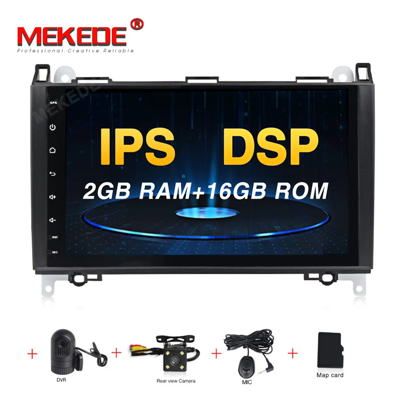 Android 9,0 Восьмиядерный 4G ram 64G rom gps Navi " автомобильный DVD мультимедиа для Benz A W169/B W245/B200/Viano/Vito/W906 с радио - Цвет: 16G  dvd camera DVR