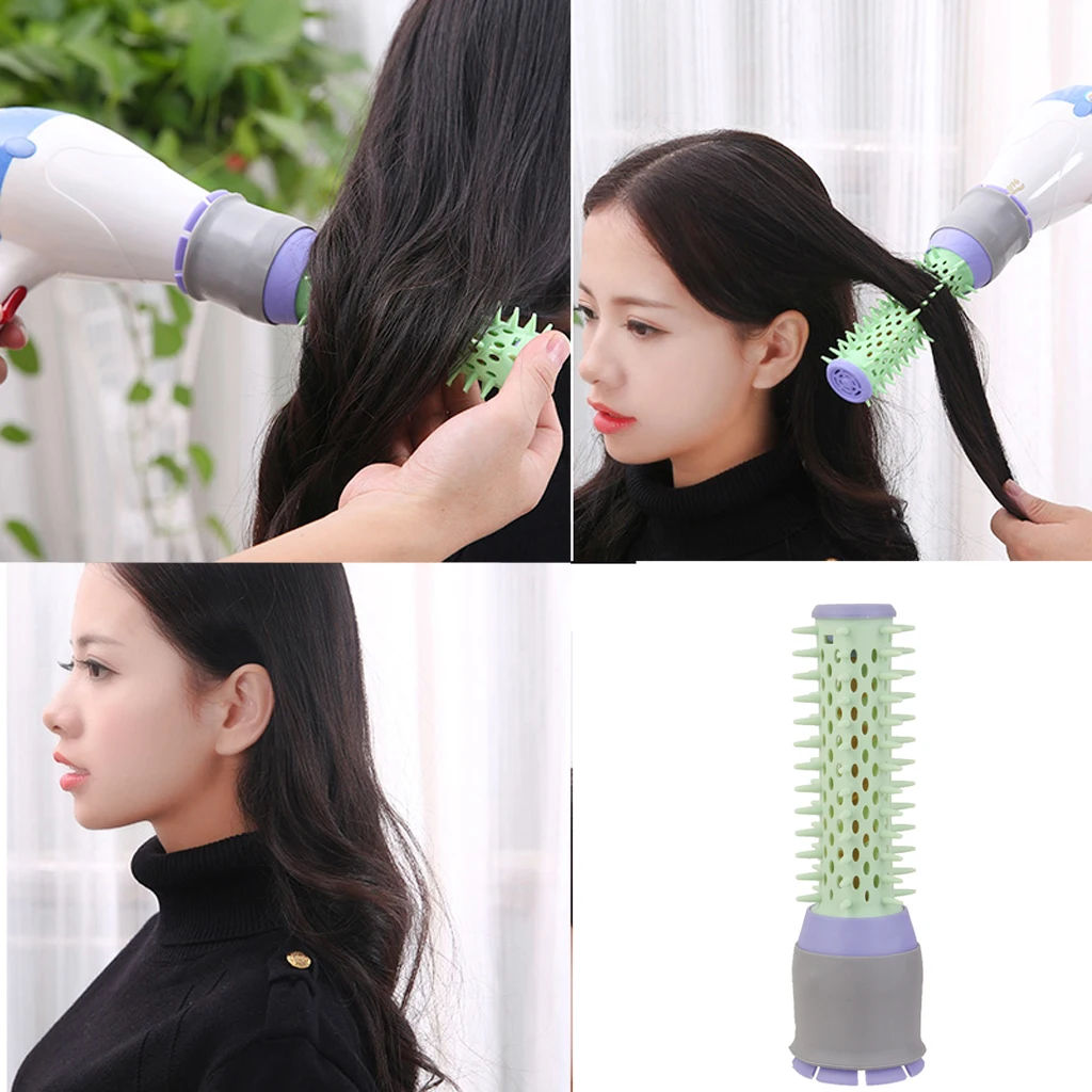 Attachment Comb for Hair Dryer Blower Curl Hair Styling Brush - Blue