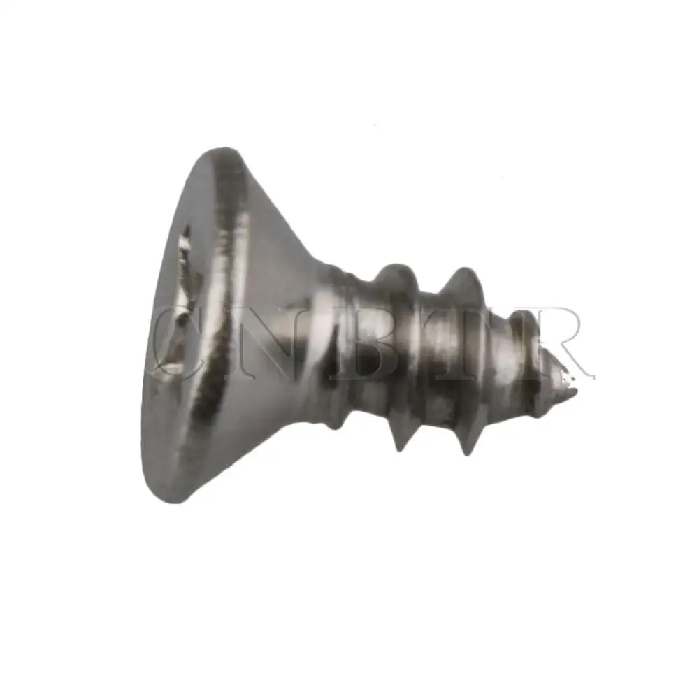 CNBTR Серебряный M4x8MM Phillips круглая плоская головка саморезы упаковка 100