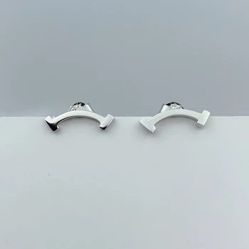 

Original 1:1 S925 Sterling Silver Earrings Smiling Face Series Earrings Women Logo Luxury Jewelry Valentines Birthday GIFT