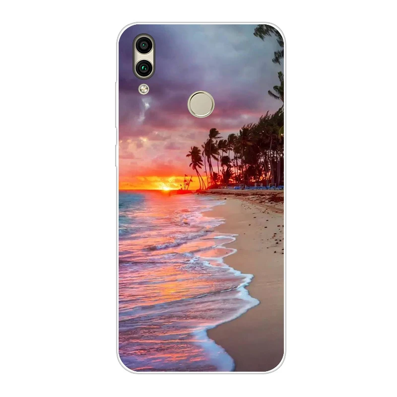 Мягкий силиконовый чехол для huawei honor 8C, чехол 6,26 дюйма, задняя крышка из ТПУ для huawei honor 8c, защитный чехол для телефона, Coque, сумки - Цвет: Темный хаки