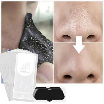 

5/10 PCS Blackhead Remover Nose Mask Acne Treatment Pore Strip Black Mask Peeling Deep Cleansing Purifying Peel Off TSLM1