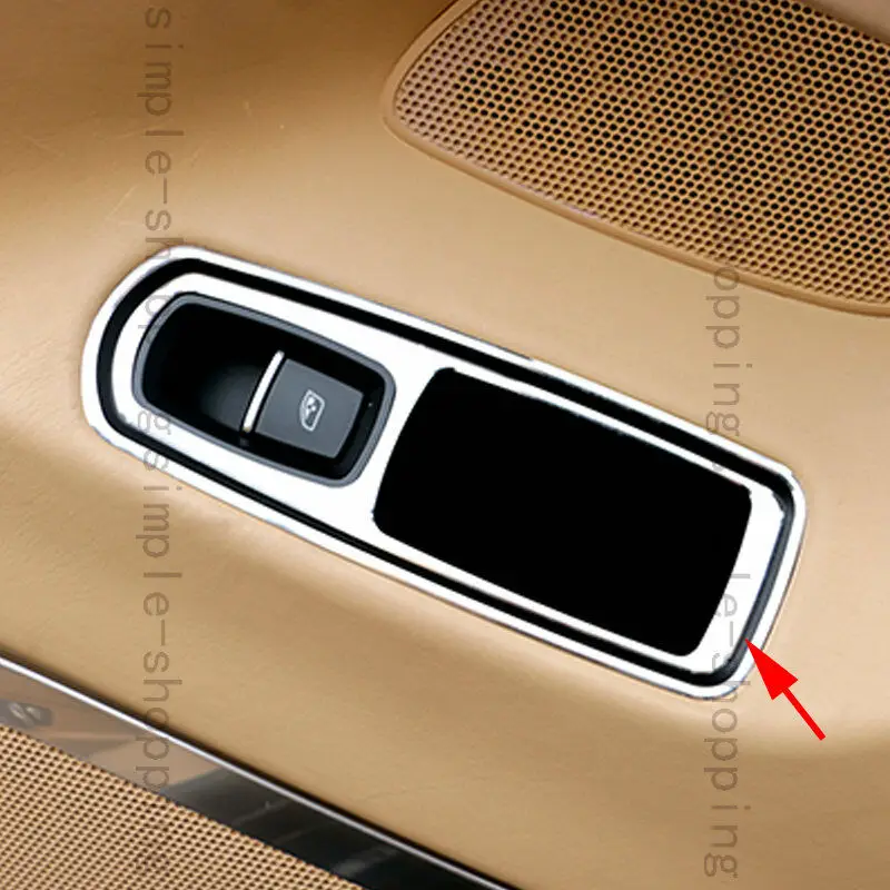 6 шт. алюминиевая Кнопка Подъема Окна Рамка Накладка подходит для Porsche Panamera 2010