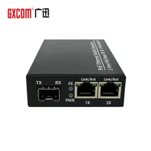 Гигабитный PoE медиаконвертер 1 порт волокна 2 Ethernet гигабитный POE медиаконвертер