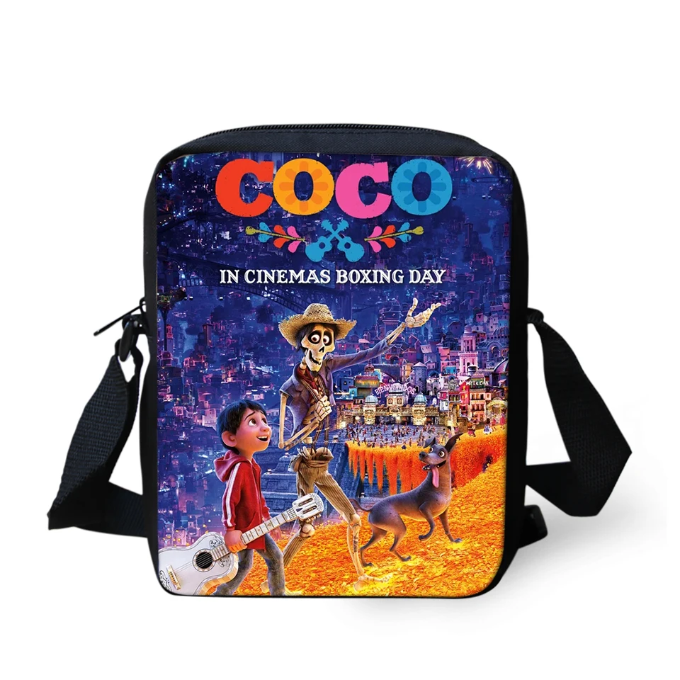 

HaoYun Women's Messenger Bags COCO Music Skull Pattern Girls Shoulder Bags Cartoon Anime Designer Teenagers Mini Flaps Puse Bags