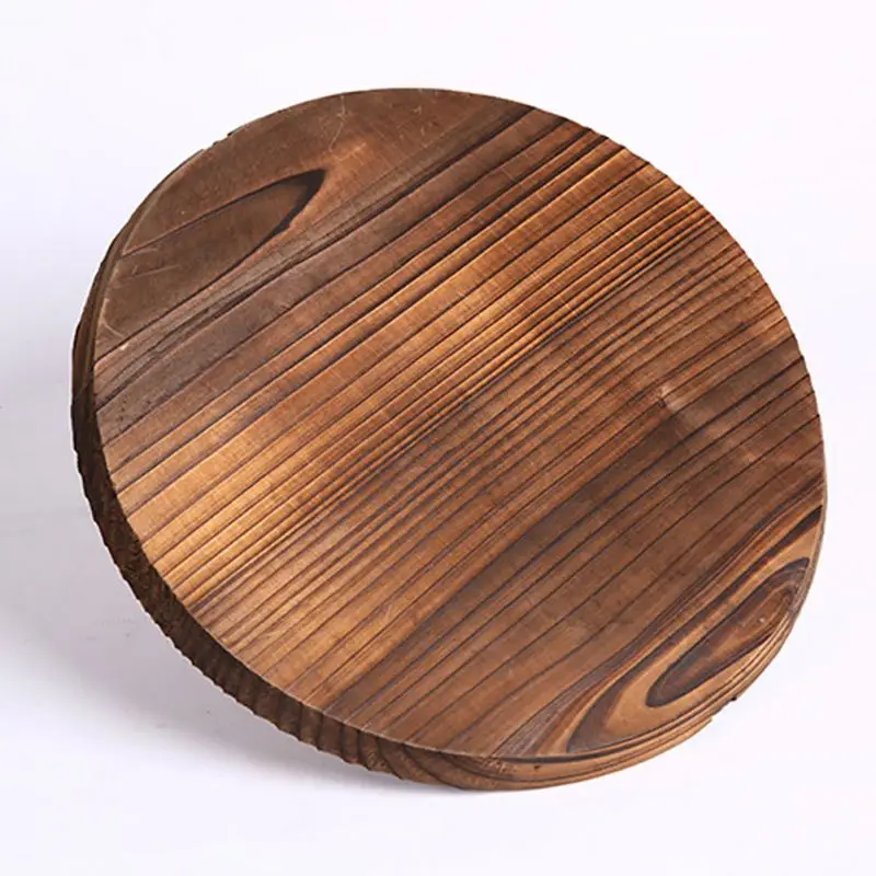 Chinese Iron Hypotenuse Cover Nature Fir Handmade Export Anti-hot Pot Cover Wok Wooden Pan Handle Kitchen Accessories