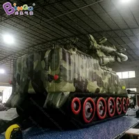 Multipurpose 7x2.8x3.8mH Inflatable Missile Tank for Children Education / Giant Missile Tank Model Balloon Toys for Sale 2