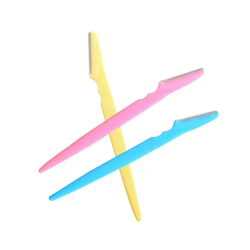 

12pcs Eyebrow Trimmers Portable Sharp Practical Durable Grooming Shavers Facial Hair Remover Metal Eyebrow Razor for Ladies