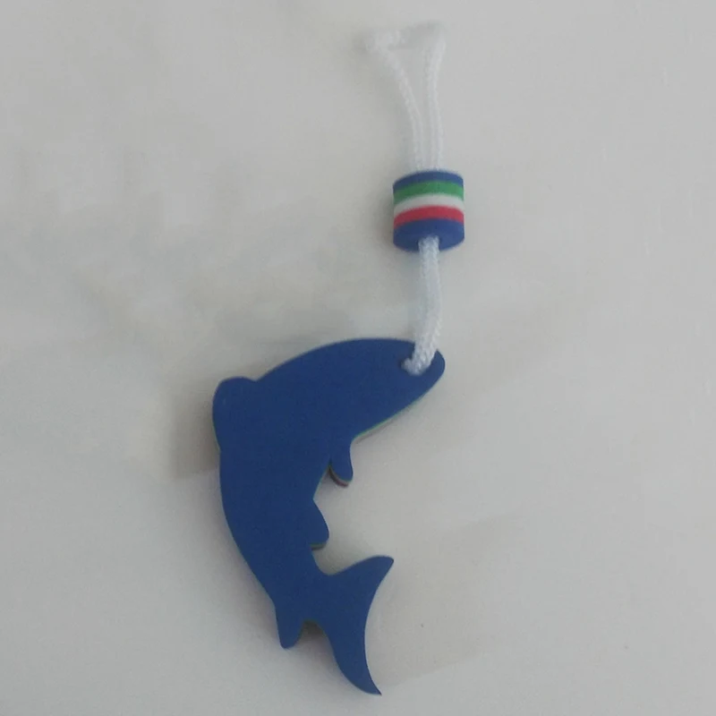 Безопасный Дельфин и якорь Брелок-поплавок воды плавучий брелок для Каяка каноэ морской мореходный гребли плавать пляж - Цвет: BL1
