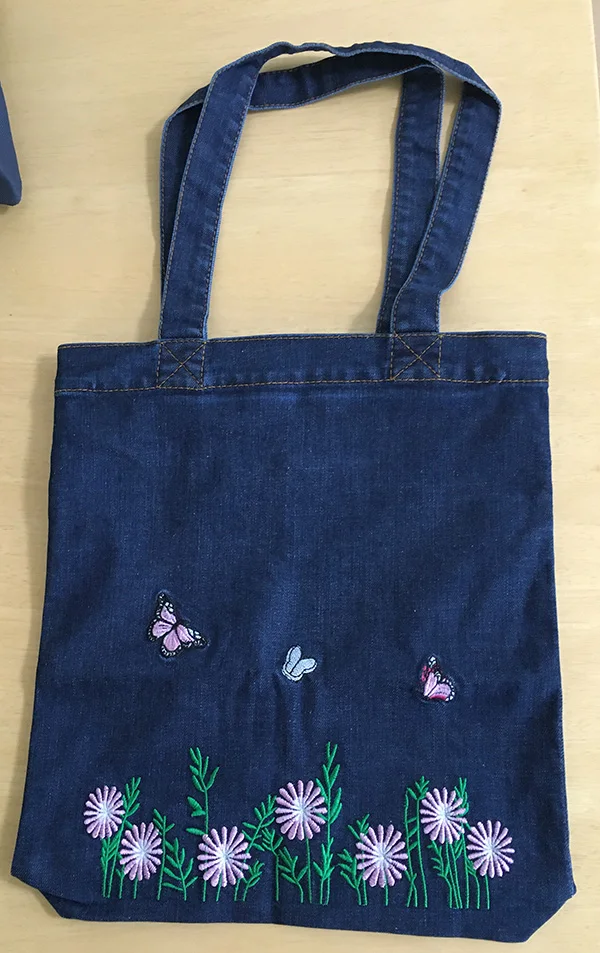 New Women Bag Large Capacity Cowboy Handbag High Qualtity Print Floral Casual Canvas Denim Shoulder Bag  Shopping Bag