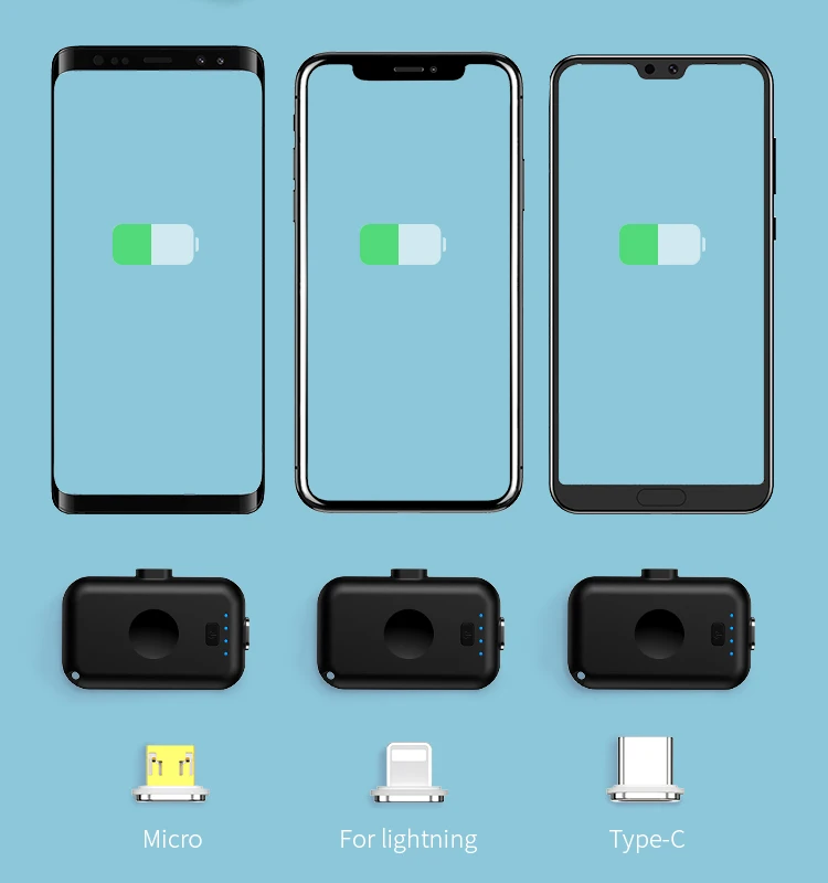 YKZ 12800mAh Power Bank Magnetic Powerbank Mini Portable External Battery TypeC Magnet Charger Capsule Poverbank