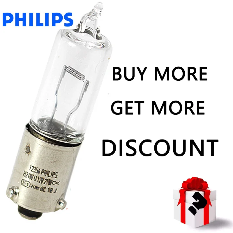 Оригинальный Philips H21W HY21W 12V 12356 12146 стоп-светильник лампа заднего хода боковая