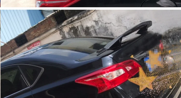 Подходит для Toyota Camry- ABStail без отверстий и без потерь установка после спойлера на крыше Хвостовая направляющая губка