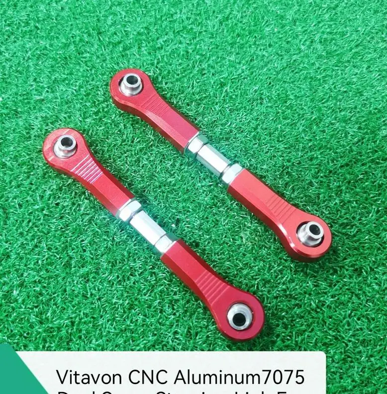 VITAVON CNC aluminum 7075 Front & Rear Upper Links for LOSI  DBXL E2.0 silver 
