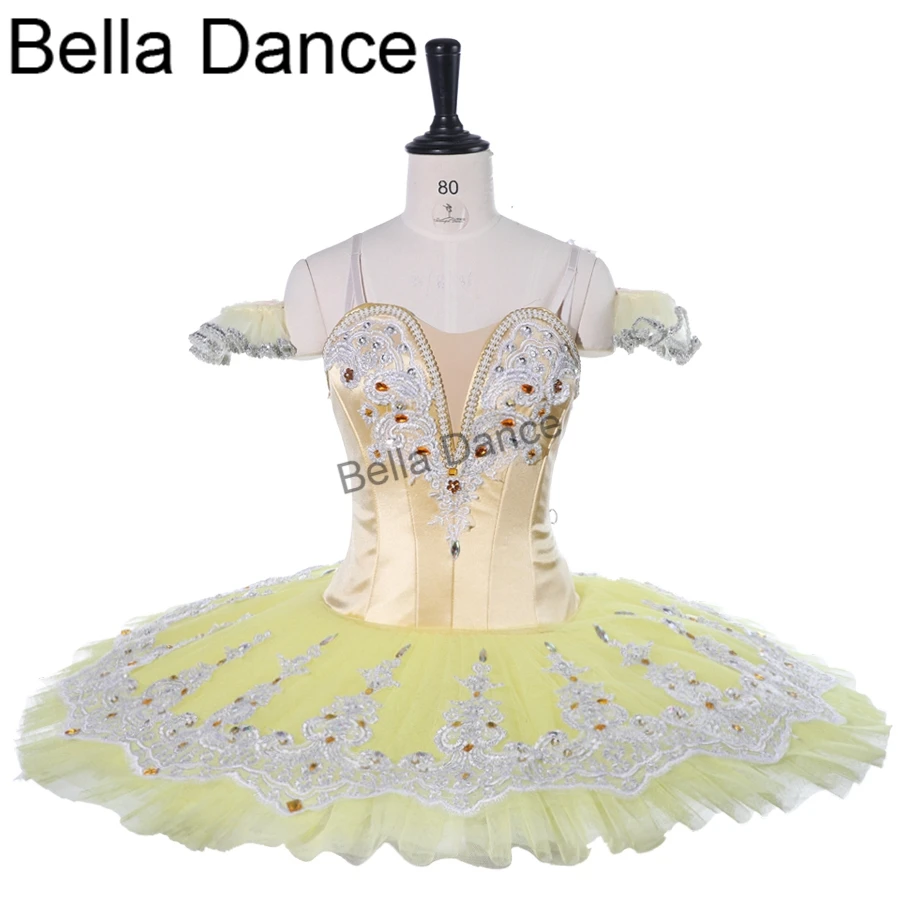 

Yellow classical ballet Stage Professional pancake tutu child performance tutu dress BT9267