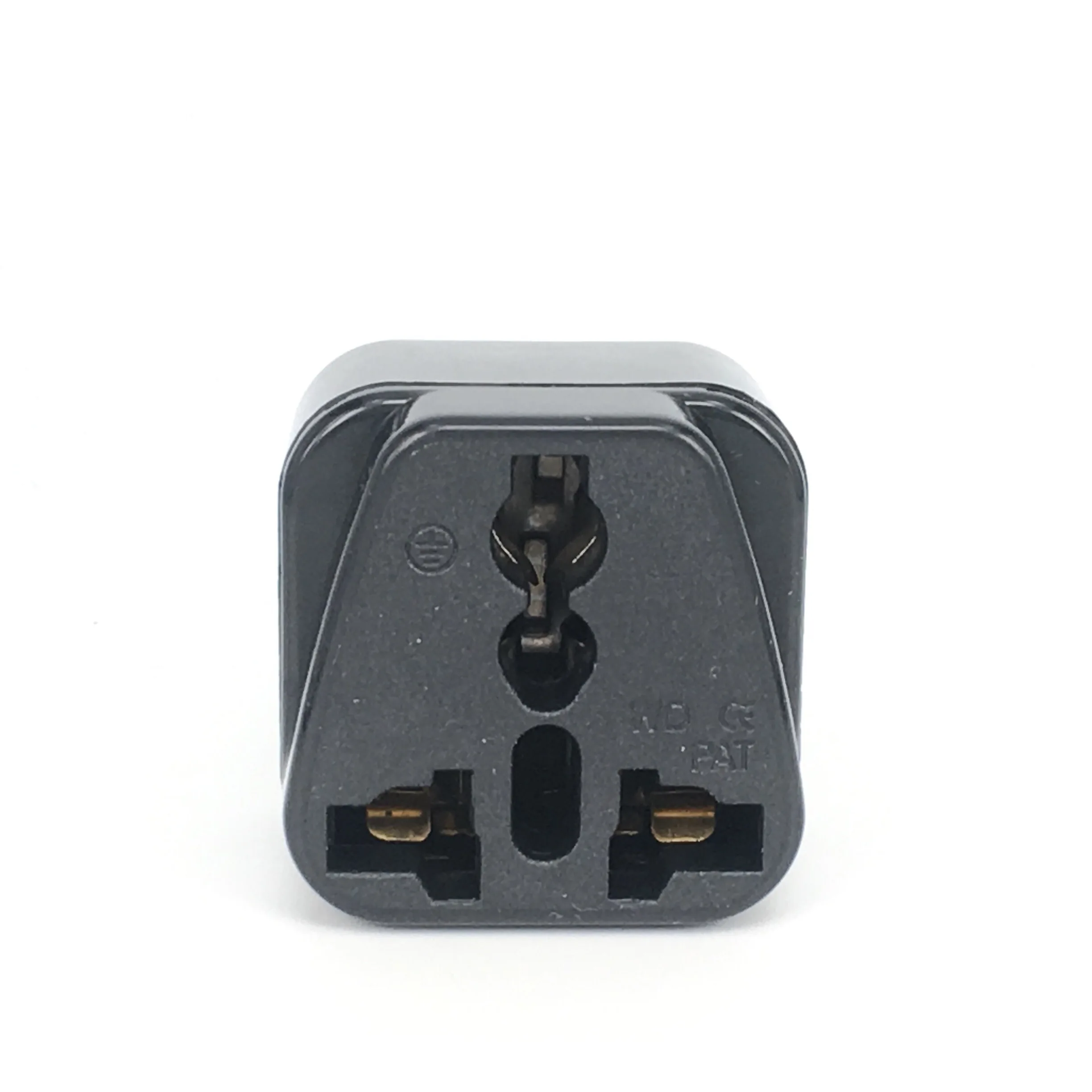 Universal Travel Plug Adapter (Type B) Convert Europe UK India Australia to American Socket Round to Flat Pin USA Canada