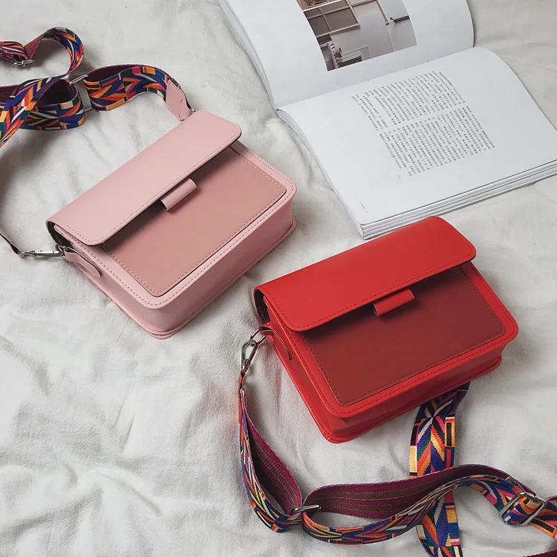 

Retro 2019 autumn and winter new women's bag tide Korean wild single shoulder slung small square bag