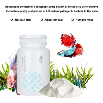 

Aquarium Accessories Algae Repellent Agent Tank Moss Remover Aquarium Fish Tank Algaecide Cleaning Powder For aquariums TSLM1