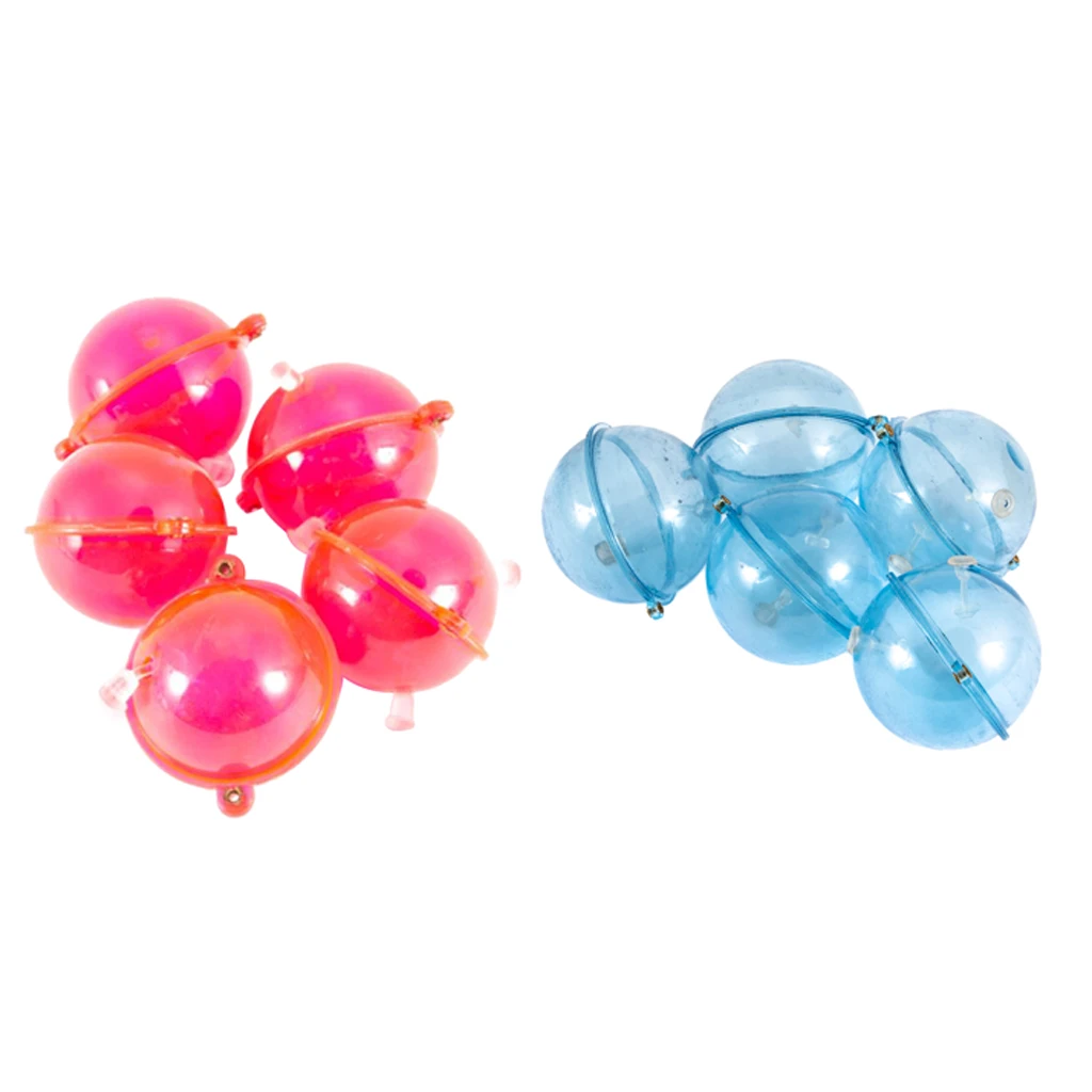10pcs High Sensitivity Round Fishing Bobbers Water Bubble Floats Air-lock Indicator Fishing Tool 32mm&40mm