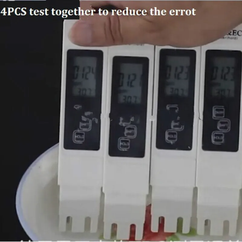 New TDS EC Meter Temperature Tester pen 3 In1 Function Conductivity Water Quality Measurement Tool TDS&EC Tester 0-9990ppm