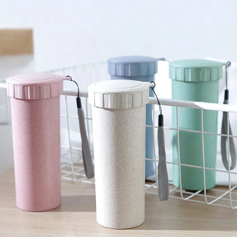 

Student Water Cup Eco-friendly 1Pcs Portable Drinking Cups Couples Mugs Nordic Style Wheat Straw Food Grade