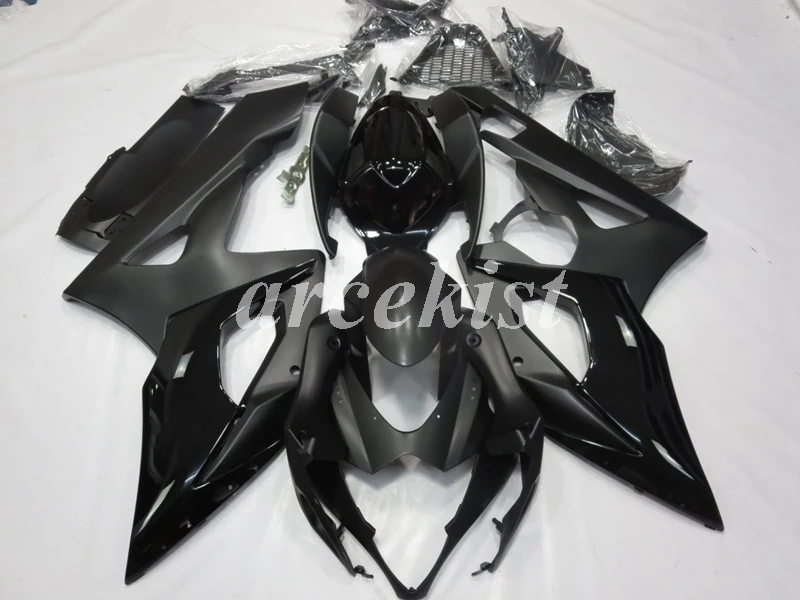 4 бесплатных подарка ABS обтекатели комплект подходит для SUZUKI GSX-R1000 K5 2005 2006 05 06 gsxr1000 Кузов Набор черный матовый яркий