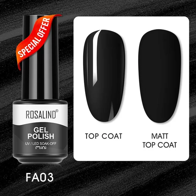 ROSALIND Nail Gel Polish Neon Luminous Hybrid Varnish Manicure Semi Permanent UV Gel Nail Art Base Top Coat Gel Nail Polish New FXA-FA03
