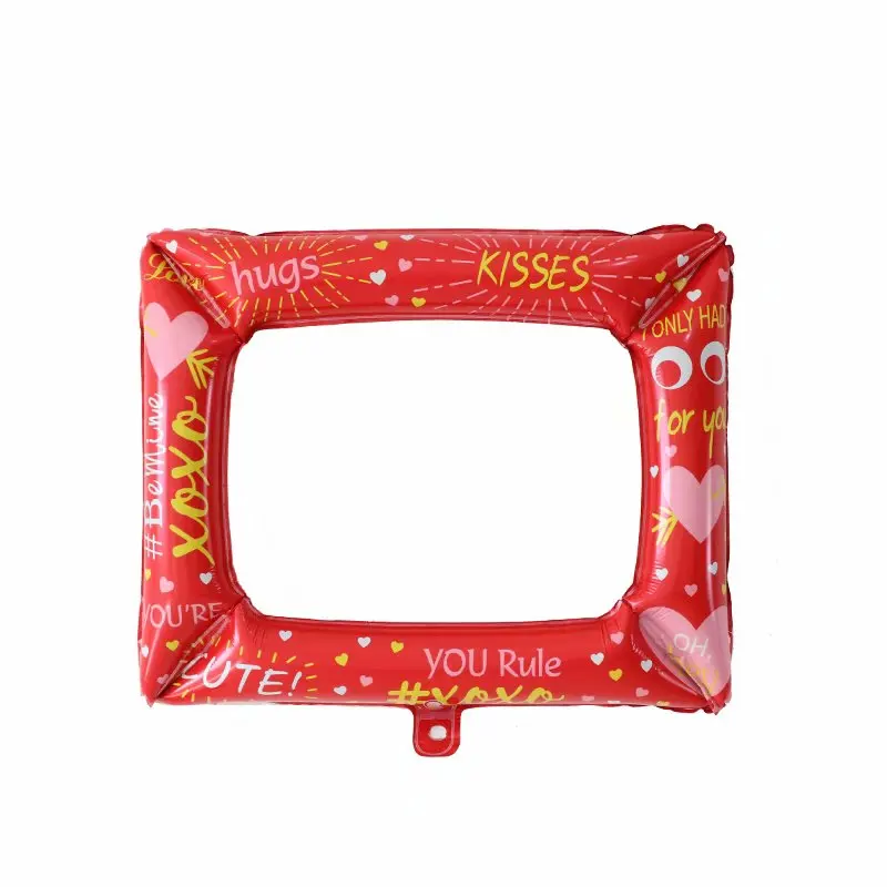Насыщенный сапфировый День рождения Photo Booth фольги воздушные шары с днем рождения фоторамка Globos реквизит для фотографий на день рождения вечерние украшения дети ребенок душ мальчик - Цвет: Насыщенный сапфировый
