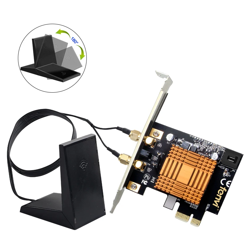 1200 Мбит/с двухдиапазонный PCI E сеть Wlan Беспроводной адаптер для рабочего стола