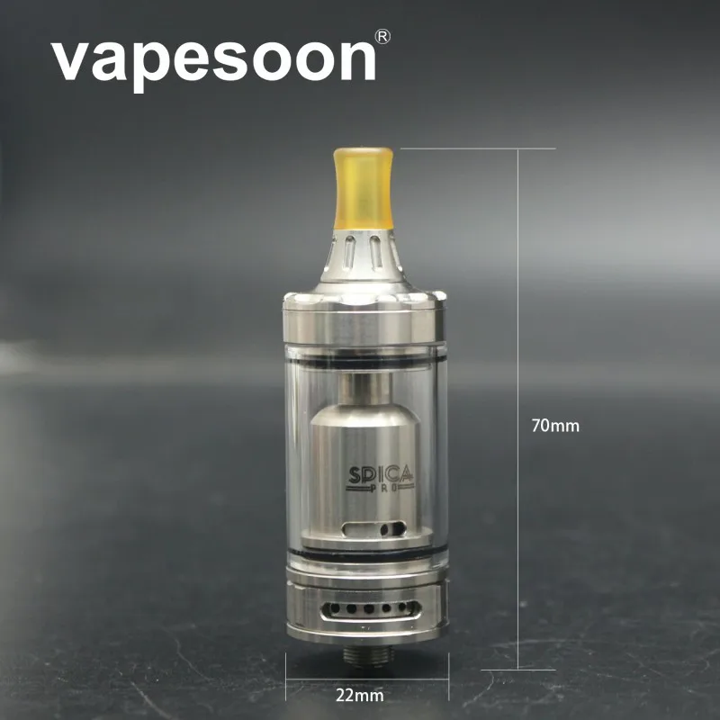 Высокое качество vapesoon Spica Pro style MTL RTA Coppervape Rebuildable Spica распылитель 3 мл емкость для 510 коробка мод