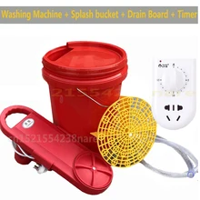 Горячая Распродажа, 220 В, портативная мини-стиральная машина с таймером, с защитой от брызг, 20л, ведро, сушилка для белья с 1 м, слив 150 Вт
