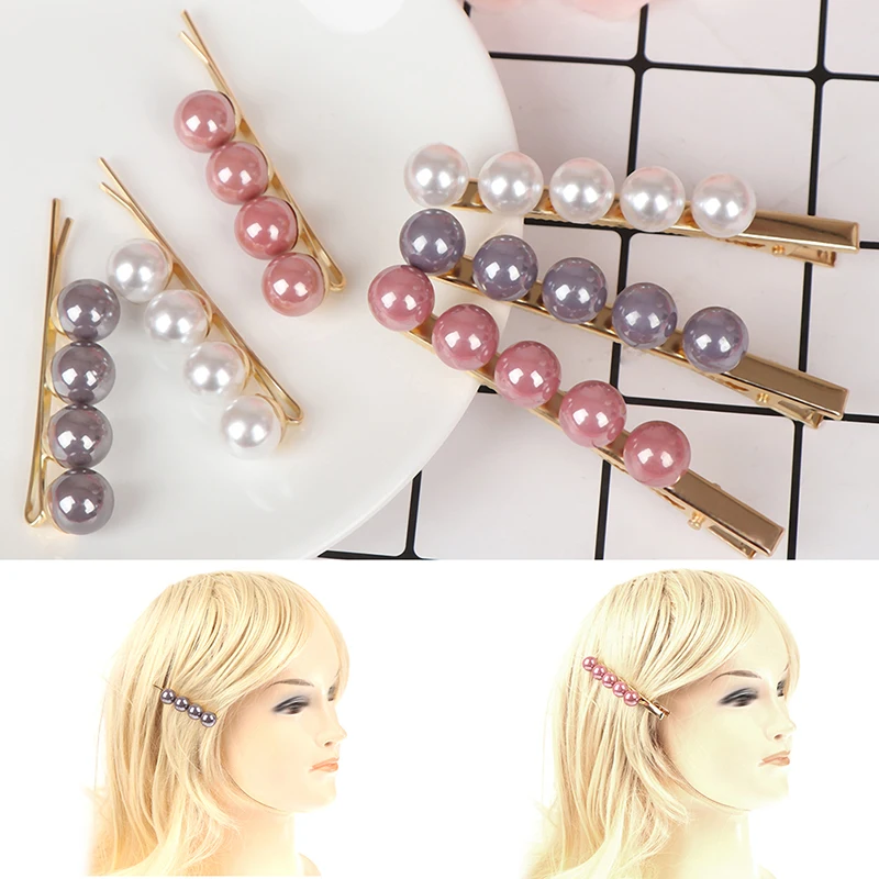 Fashion Pearl Hair Clip Women Hairpin Girls Hairpins Barrette Headwear Hairgrip Hair Accessories New Arrival