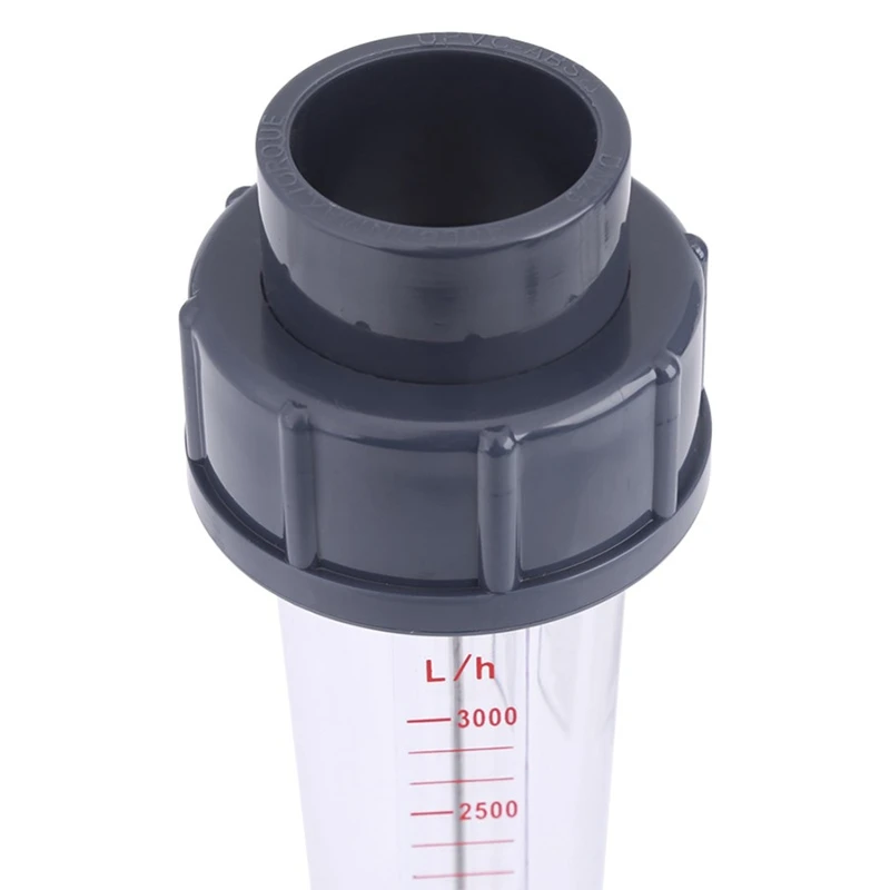 

LZS-25 Flow Meter Plastic Tube Type 300-3000L/H Water Rotameter Liquid Flowmeter Measuring Tools For Chemical Light