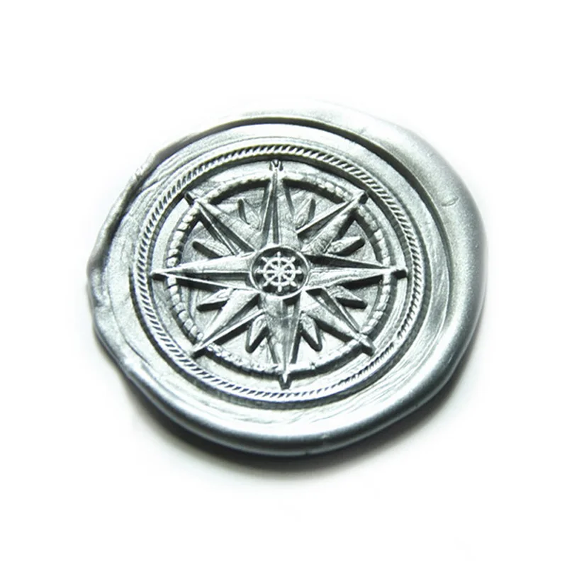 Compass wax seal stamp-wedding invitation set-personalized envelope sealing-bullet journal stamp gift | Дом и сад