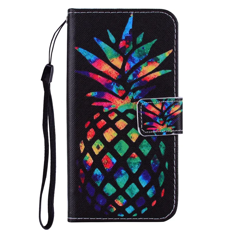 J Leather Wallet Case for Fundas IPhone 11 Case Coque IPhone 5 6 6S 7 8 Plus SE X XR 11 Pro XS Max Cover Cartoon Flip Book House - Цвет: J