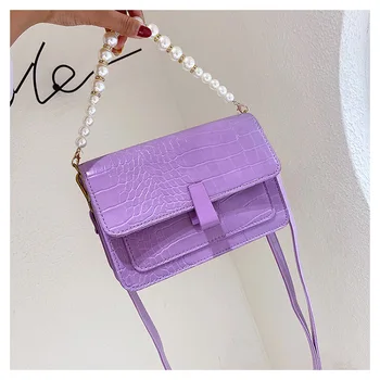 

High-end bag sweet ladies 2020 popular trendy fashion casual cute women's shoulder messenger bag arm bag wild hand bag