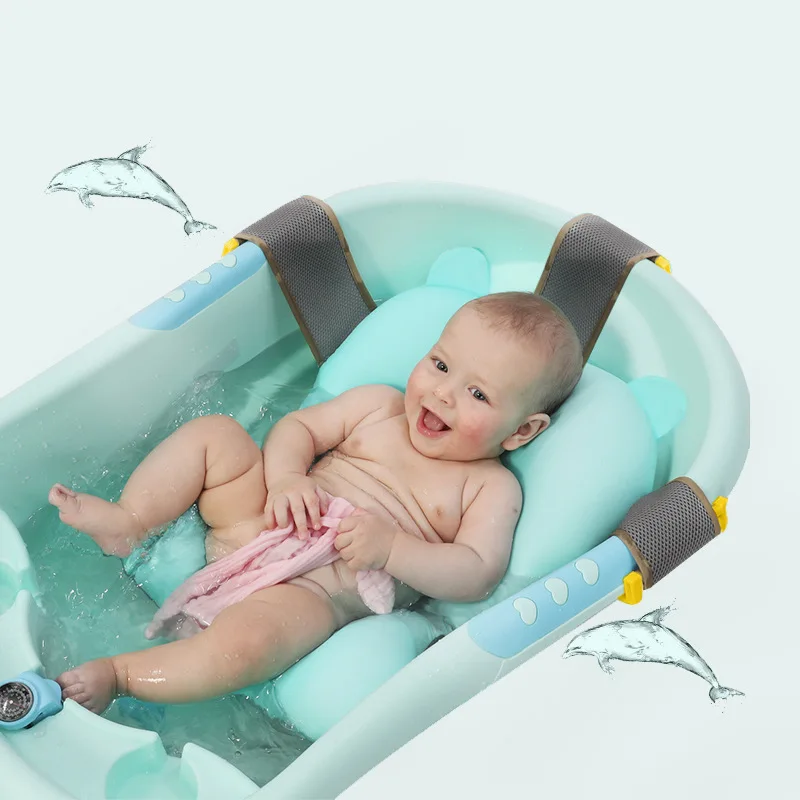 

Baby Miracle Baby Sponge Newborns Tub Earmuff-Sit Lie Suspension Universal Anti-slip Beds Infant Bath Network