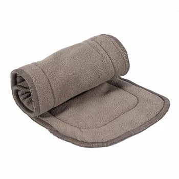 

1 PC Washable 4Layers Bamboo Charcoal Liner Portable Nappr Reusable Soft Diaper Insert Dark Gray Cushion Personal Health Care
