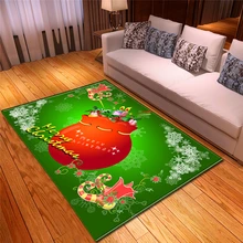Нескользящее покрытие без запаха большой мягкий фланелевый моющийся прямоугольный пенопластовый ковер тонкий коврик рождественские украшения для гостиной