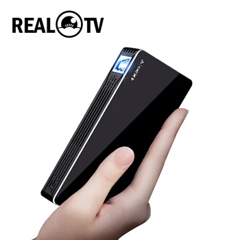 

REAL TV C800W Mini DLP Android Smart Projector 5G WiFi Small Portable Mobile Phone Support Miracast Airplay HDMI TF USB