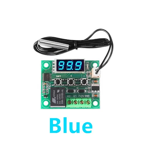 Digital Temperature Controller with Display - 12V Thermostat Switch and Protective Case