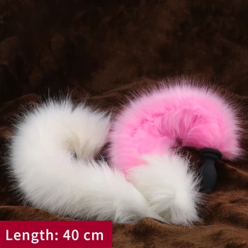 Anal Vibrator With Fox Tail Dildo Anal Plug Remote Control Anus Dilator For Women Adult Cosplay Accessories Vibrating Butt Plug 6