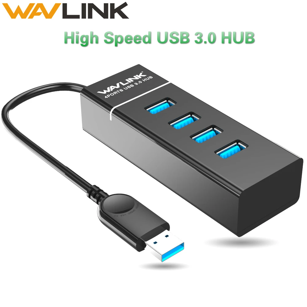 

Wavlink USB HUB 3.0 4 Port High Speed Up 5Gbps USB Splitter Hab Portable usb 3.0 Expander for Window Mac OS USB HUB Adapter