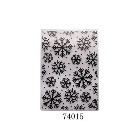 Snowflake Plastic Embossing Folders 2020 New Arrival Flower Leaves 3D Embossing Folder for Card Making Supplies Cut Templat
