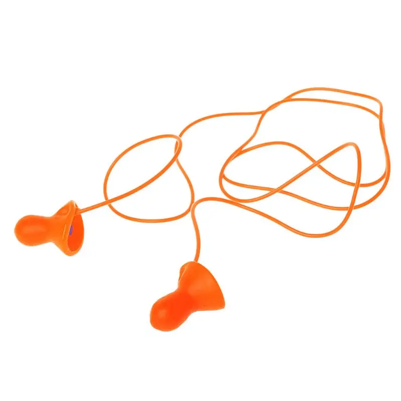

Soft Silicone Corded Earplug Swimming Ears Protect Reusable Noise Reduction Tool