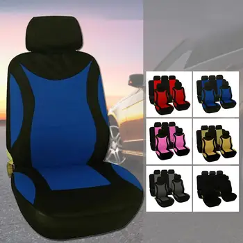 

9PCS Universal Car Seat Cover Front And Rear Seat Cover Protective Cover Breathable Protective Pad